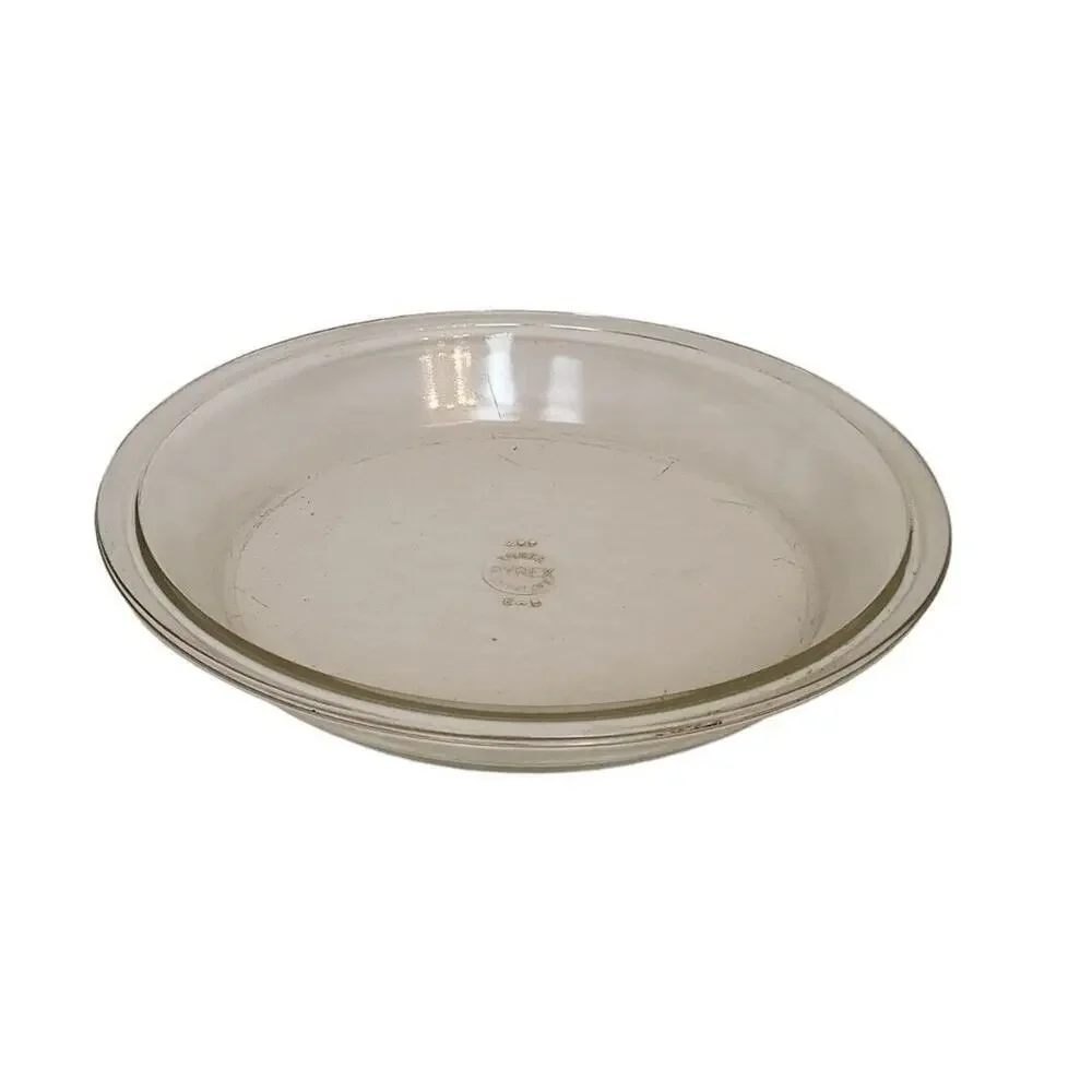 Vintage Pyrex Clear Glass Pie Pan #209 Dish Plate 9